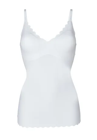 SKINY - Skiny Damen Spaghettishirt herausnehmbare Pads Micro Essentials white - Gr. - 42