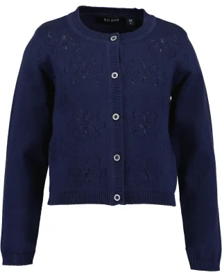 Blue Seven - kl Md Strickjacke, Rundhals blau - Gr. - 92