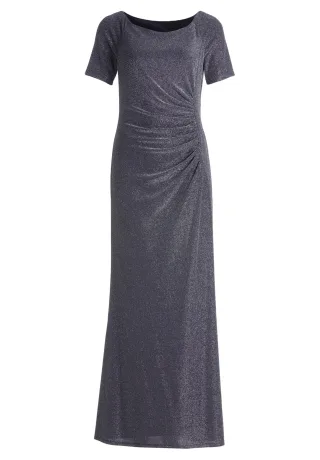 Vera Mont - Abendkleid dunkelblau/grau - Gr. - 48