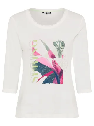 Olsen - T-Shirt Long Sleeves off white - Gr. - 42