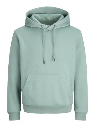 JACK&JONES - JJEBRADLEY SWEAT HOOD NOOS Mineral Blue - Gr. - XXL