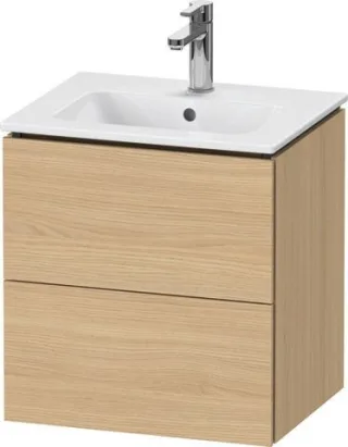 Duravit L-Cube Waschtischunterbau wandhängend Natur Eiche Matt 520x421x550 mm - LC621803030 LC621803030