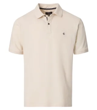 CASAMODA - Polo-Shirt uni 004470 beige - Gr. - 3XL