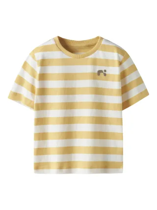 NAME IT - NMMFRIDY SS NREG TOP PB buff yellow - Gr. - 104