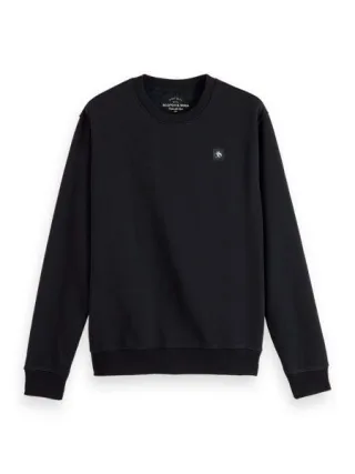 Scotch & Soda - Sweatshirt mit Rundhalsausschnitt aus Bio-Baumwolle blau - Gr. - XXL