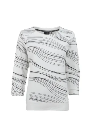 squesto - Leichtsweat 3/4 offwhite - Gr. - 36