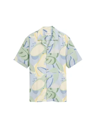 Denim Tom Tailor - Relaxed Fit Kurzarmhemd im Hawaii-Look colorful big tropical print - Gr. - XXL