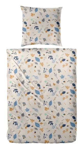 Primera Bettwäsche "Biber-Bettwäsche Branches" 2 Stk. mit floralen Motiven