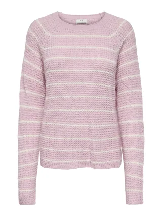 JDY - JDYELLEN L/S ONECK RAGLAN PULLOVER KNT Fragrant Lilac - Gr. - XL