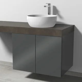 Sanipa Waschtischunterbau mit Türen 2morrow (P2362) 510x700x520 Anthrazit-Glanz, P236279 P236279