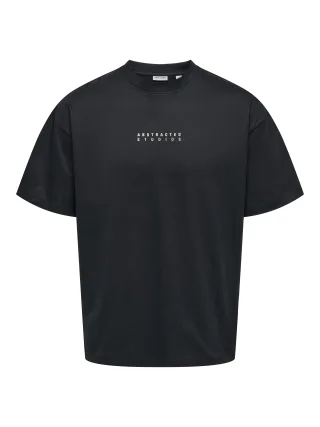 ONLY&SONS - ONSPARKER SS LOOSE TEE Jet Black - Gr. - S