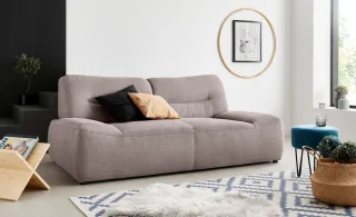 DOMO collection 2-Sitzer "Cesena modernes Sofa mit flachen Armlehnen, komfortabel" fester Sitzkomfort, frei im Raum stellbar
