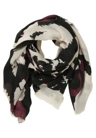 Betty Barclay - Tuch cream/dark red - Gr. - OS