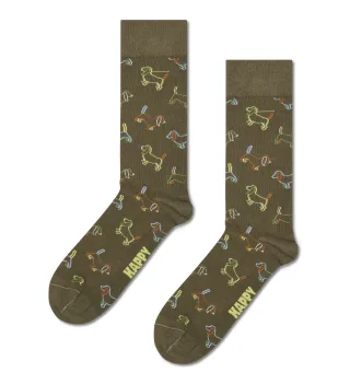 happy socks - Puppy Love Natural Dye Sock Braun - Gr. - 43.5