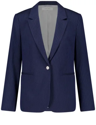 GERRY WEBER Collection - Blazer mit Streifen blau - Gr. - 42