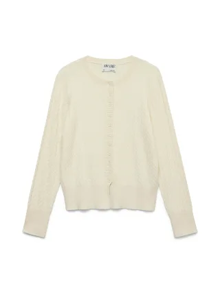 Aware - AWVINA LS O-NECK KNIT CARDIGAN NOOS Birch - Gr. - S