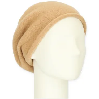 Halsüberkopf Accessoires - Mütze mit Rollrand camel - Gr. - OS