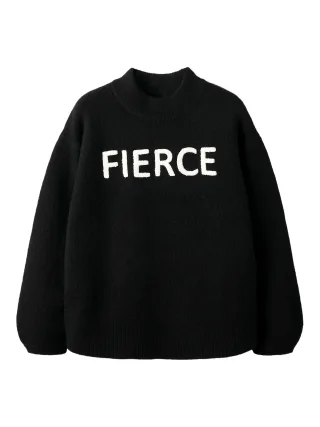 NAME IT - NKFODESSA LS KNIT black - Gr. - 158/164