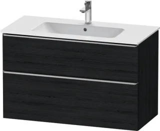 Duravit D-Neo Waschtischunterbau wandhängend Eiche Schwarz Matt 1010x462x625 mm - DE4363070160000 DE4363070160000