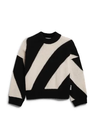 Armedangels - SADNAA STRIPES oatmilk-black - Gr. - S