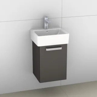 Artiqua 412 Waschtischunterschrank für Connect Cube E7137, Stahlgrau Metallic, 412-WUT-I13-R-7141-88 412-WUT-I13-R-7141-88