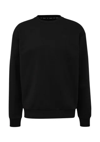 Q/S designed by - Sweatshirt mit Logo-Stickerei schwarz - Gr. - S