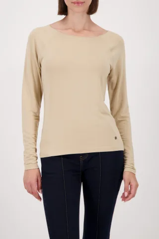 monari - Basic-Langarmshirt cinnamon - Gr. - 42