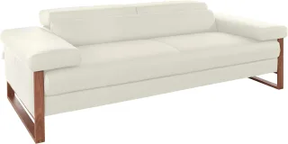 W.SCHILLIG 2,5-Sitzer "finn" German Design Award 2016, Fußgestell Nussbaum natur, Breite 230 cm