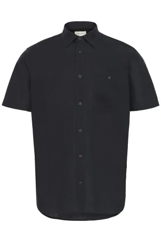 Blend - BHBAY linen SS shirt PP NOOS black - Gr. - L