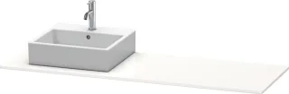 Duravit XSquare Konsole Flanell Grau Hochglanz 1600x550x16 mm - XS060HR8989 XS060HR8989