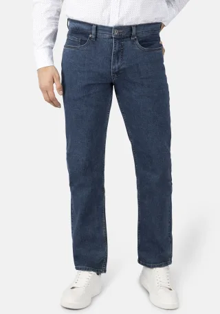 Stooker Men 5-Pocket-Hose "Frisco Denim Straight Fit Jeans" Straight Fit Casual Clean Wash Twill Coloured Comfort Flex für Herren