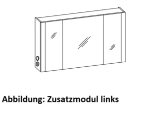 Artiqua LED-Spiegelschrank, Oxid Dunkelgrau quer, 071-SET-4-12-RA-723 071-SET-4-12-RA-723