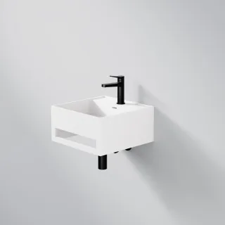 Steinberg Serie 443 Waschtisch Wandwaschtisch aus Mineo Stone, 443 7250 W 443 7250 W