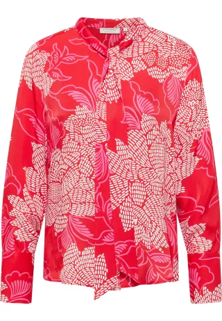 ETERNA - Bluse Viskose Langarm rot - Gr. - 46/Langarm