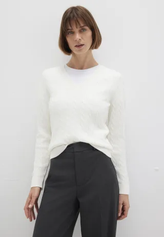Mavi - V-NECK SWEATER antique white - Gr. - XL
