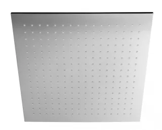 Herzbach Living Spa Slim-Regenbrause, eckige Ausführung 400mm x 400mm chrom, 11.600400.2.01 11.600400.2.01