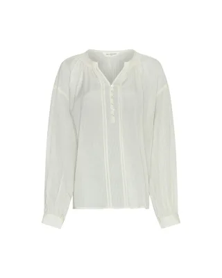 msch copenhagen - MSCHGabrielle Top egret - Gr. - XS/S