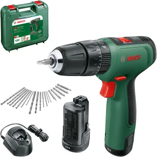 Bosch Akku-Zweigang-Schlagbohrschrauber EasyImpact 1200 mit 2x Akkupack, Ladegerät - 06039D3105