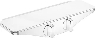 Hansa Brause-Therm.-Batterie für Wandaufbau Hansaemotion 5863 0171 82 weiß/chrom, 5863017182 5863017182