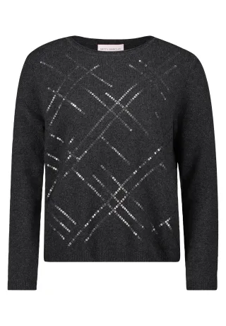 betty barclay - so cosy - - Feinstrickpullover dunkelgrau - Gr. - 36