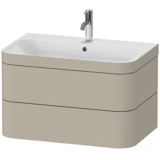 Duravit Happy D.2 Plus c-bonded Set wandhängend Taupe Seidenmatt 775x490x480 mm - HP4637O6060 HP4637O6060