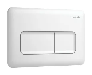 Hansgrohe iFrame Original Q Betätigungsplatte für 2-Mengen-Spülung, Mattweiß, 66001700 66001700