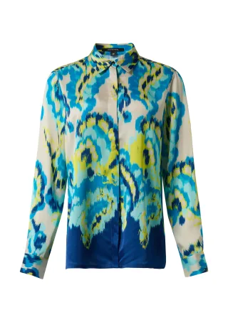 comma - Bluse mehrfarbig|weiß - Gr. - 34