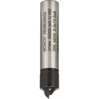 Bosch PRO Viertelstabfräser, 8 mm, R1 3,2 mm, D 9,5 mm, L 10,2 mm, G 41 mm - 2608628405