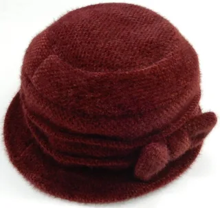 CLARINA - Mütze bordeaux - Gr. - 56