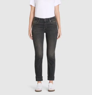 MAC - MAC JEANS - RICH SLIM, Light authentic denim schwarz - Gr. - 34/28