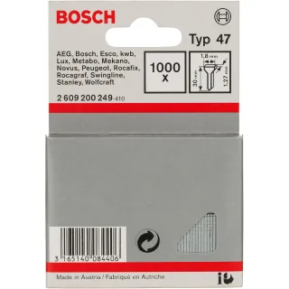 Bosch Tackernagel Typ 47, 1,8 x 1,27, 1000er-Pack - 2609200249