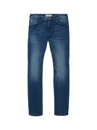 Denim Tom Tailor - Slim Piers Soft-Stretch-Jeans used mid stone blue denim - Gr. - 28/32