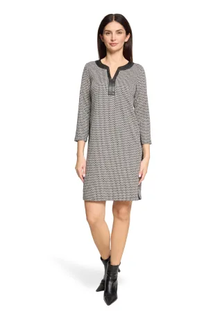 Betty Barclay - Jerseykleid weiß/schwarz - Gr. - 44