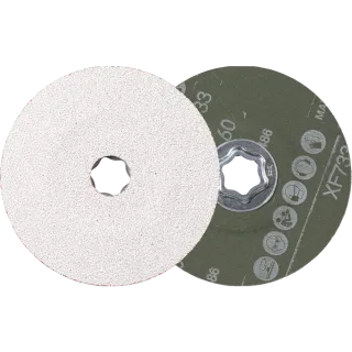 PFERD TOOLS COMBICLICK Keramikkorn Fiberscheibe für weiche NE Metalle - 64194106